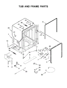 Tub And Frame Parts parts for Maytag Dishwasher MDB8989SHW0 from AppliancePartsPros.com