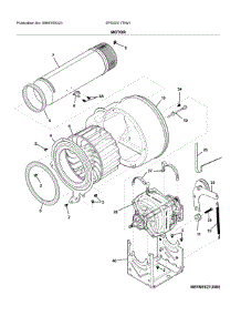 Motor parts for Electrolux Dryer EFDG317TIW1 from AppliancePartsPros.com