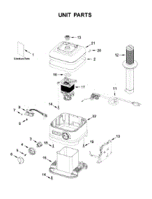 Unit Parts parts for Kitchenaid Blender 7KSBC1B0ZBM0 from AppliancePartsPros.com
