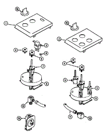 Control Panel (Cvg4380b) (Cvg4380w) parts for Jenn-Air Gas Cooktop CVG4380 from AppliancePartsPros.com