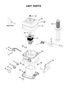 Unit Parts parts for Kitchenaid Blender 7KSB6060MFG0 from AppliancePartsPros.com