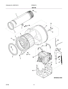 Motor parts for Electrolux Dryer EFME627UIW0 from AppliancePartsPros.com