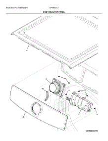 Controls / Top Panel parts for Electrolux Dryer EFME627UIW0 from AppliancePartsPros.com
