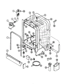 Tub parts for Maytag Dishwasher MCD4100AWE from AppliancePartsPros.com