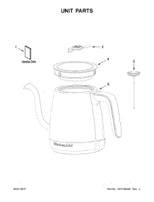 Unit Parts parts for Kitchenaid Coffee Maker KNK1012SS0 from AppliancePartsPros.com