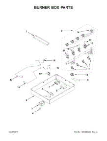 Burner Box Parts parts for Jenn-Air Gas Cooktop JGD3430GS00 from AppliancePartsPros.com