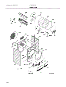 Cabinet / Drum parts for Electrolux Dryer EFDE210TIS00 from AppliancePartsPros.com