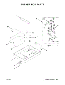 Burner Box Parts parts for Jenn-Air Gas Cooktop JGD3536GS00 from AppliancePartsPros.com