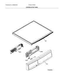 Controls / Top Panel parts for Electrolux Dryer EFDE210TIW00 from AppliancePartsPros.com