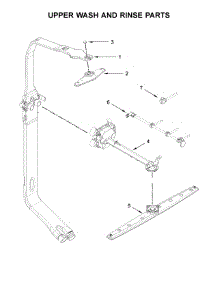 Upper Wash And Rinse Parts parts for Kitchenaid Dishwasher KDPE334GPS0 from AppliancePartsPros.com