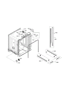 Tub parts for Bosch Dishwasher SHX2ARL5UC/15 from AppliancePartsPros.com
