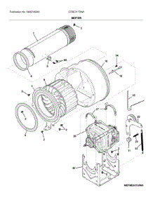 Motor parts for Electrolux Dryer EFDE317TIW1 from AppliancePartsPros.com