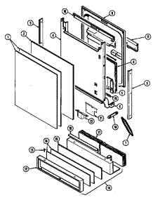 Door (Dwu9921aam) (Dwu9921aam) parts for Maytag Dishwasher DWU9921AAM from AppliancePartsPros.com