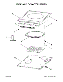 Wok And Cooktop Parts parts for Jenn-Air Electric Cooktop JIE4115GS0 from AppliancePartsPros.com