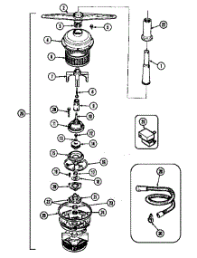 Pump & Motor (Dwu9921aam) (Dwu9921aam) parts for Maytag Dishwasher DWU9921AAM from AppliancePartsPros.com
