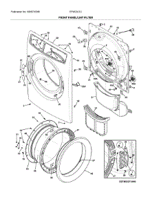 Front Panel / Lint Filter parts for Electrolux Dryer EFMC627UTT0 from AppliancePartsPros.com