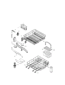 Racks parts for Bosch Dishwasher SHU3032UC/11 / FD 8002-8003 from AppliancePartsPros.com