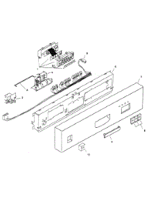 Fascia Panel parts for Bosch Dishwasher SHU3305UC/06 from AppliancePartsPros.com