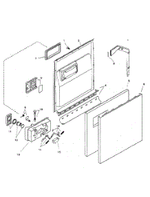 Door Assy parts for Bosch Dishwasher SHU3305UC/06 from AppliancePartsPros.com