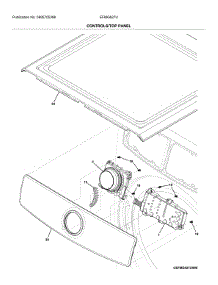 Controls / Top Panel parts for Electrolux Dryer EFMG627UIW0 from AppliancePartsPros.com