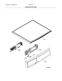 Controls / Top Panel parts for Electrolux Dryer EFDC210TIW00 from AppliancePartsPros.com