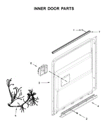 Inner Door Parts parts for Maytag Dishwasher MDB7979SHZ0 from AppliancePartsPros.com