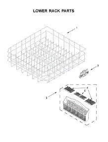 Lower Rack Parts parts for Maytag Dishwasher MDB7979SHZ0 from AppliancePartsPros.com