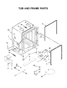 Tub And Frame Parts parts for Maytag Dishwasher MDB7979SHZ0 from AppliancePartsPros.com