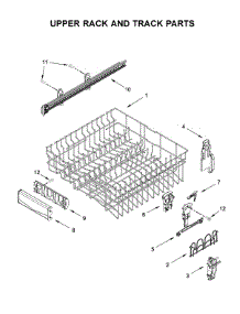 Upper Rack And Track Parts parts for Maytag Dishwasher MDB7979SHZ0 from AppliancePartsPros.com