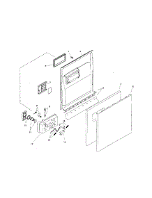 Door Assembly parts for Bosch Dishwasher SHU3305UC/12 from AppliancePartsPros.com