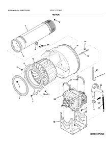 Motor parts for Electrolux Dryer EFDC317TIW1 from AppliancePartsPros.com