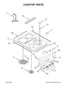 Cooktop Parts parts for Jenn-Air Electric Cooktop JED3430GS01 from AppliancePartsPros.com