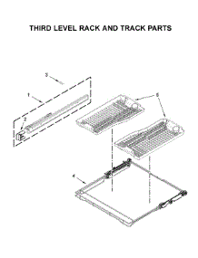 Third Level Rack And Track Parts parts for Maytag Dishwasher MDB8989SHB0 from AppliancePartsPros.com