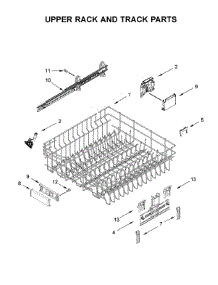 Upper Rack And Track Parts parts for Maytag Dishwasher MDB8989SHB0 from AppliancePartsPros.com