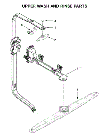 Upper Wash And Rinse Parts parts for Kitchenaid Dishwasher KDFE104HBL0 from AppliancePartsPros.com