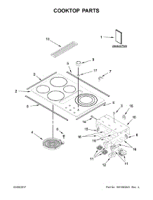 Cooktop Parts parts for Jenn-Air Electric Cooktop JED3536GB00 from AppliancePartsPros.com