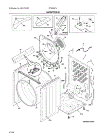 Cabinet / Drum parts for Electrolux Dryer EFMG627UTT0 from AppliancePartsPros.com