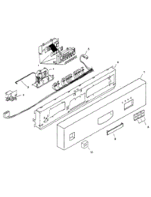 Fascia Panel parts for Bosch Dishwasher SHU3306UC/12 from AppliancePartsPros.com