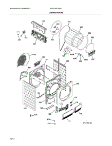 Cabinet / Drum parts for Electrolux Dryer EIED200QIS00 from AppliancePartsPros.com