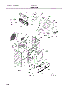 Cabinet / Drum parts for Electrolux Dryer EFDC210TIS00 from AppliancePartsPros.com