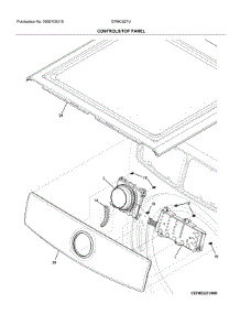 Controls / Top Panel parts for Electrolux Dryer EFMC527UIW0 from AppliancePartsPros.com