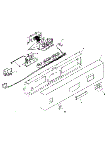 Fascia Panel parts for Bosch Dishwasher SHU3307UC/12 from AppliancePartsPros.com