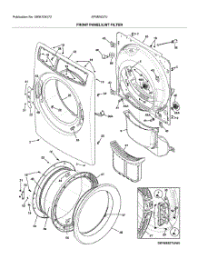 Front Panel / Lint Filter parts for Electrolux Dryer EFME627UTT0 from AppliancePartsPros.com