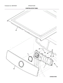 Controls / Top Panel parts for Electrolux Dryer EFMC427UIW0 from AppliancePartsPros.com