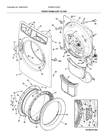 Front Panel / Lint Filter parts for Electrolux Dryer EFMG427UIW0 from AppliancePartsPros.com