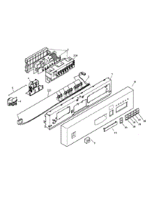Control Panel parts for Bosch Dishwasher SHU5302UC/12 from AppliancePartsPros.com