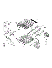 Rack Assy parts for Bosch Dishwasher SHU5302UC/12 from AppliancePartsPros.com