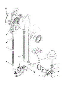 Fill, Drain And Overfill Parts parts for Kitchenaid Dishwasher KUDS30IVSS1 from AppliancePartsPros.com