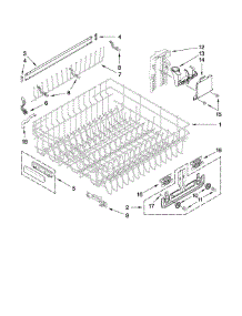 Upper Rack And Track Parts parts for Kitchenaid Dishwasher KUDS30IVSS1 from AppliancePartsPros.com