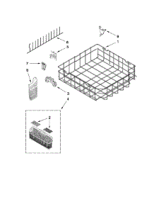 Lower Rack Parts parts for Kitchenaid Dishwasher KUDS30IVSS1 from AppliancePartsPros.com
